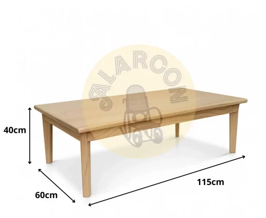 Mesa de Centro Scandi de Madera de Mindi - 115x60x40 cm-MOVIL (2)