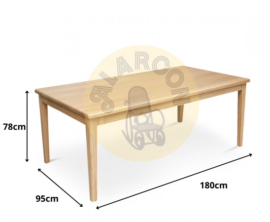 Mesa de Centro Scandi de Madera de Mindi – 180 x 95 x 78 cm-MOVIL (2)