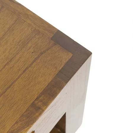 Mesa de Centro Star con 2 Cajones y 1 Estante de Madera Mindi - Moycor (4)