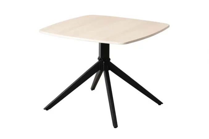 Mesa de Centro Travertino Piedra y Hierro 60x60x50 Cm - IXIA (1)