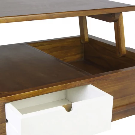 Mesa de Centro con 2 Cajones Elevable Colección Artic 115x60x4565 Cm - Moycor (5)
