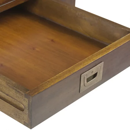 Mesa de Centro en Madera de Caoba con 2 Cajones Modelo Flamingo - Moycor (3)