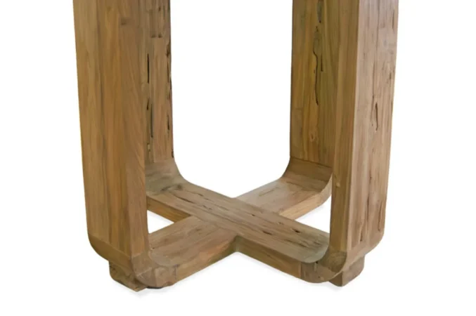 Mesa de Comedor Atlas Madera de Teca Redonda 140x77 Cm - Moycor (5)