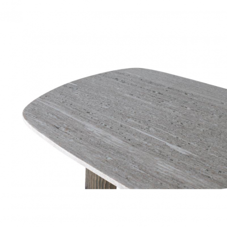 Mesa de Comedor Elegante con Tapa Ovalada de Mármol 180x90x75 Cm - Giner y Colomer (3)