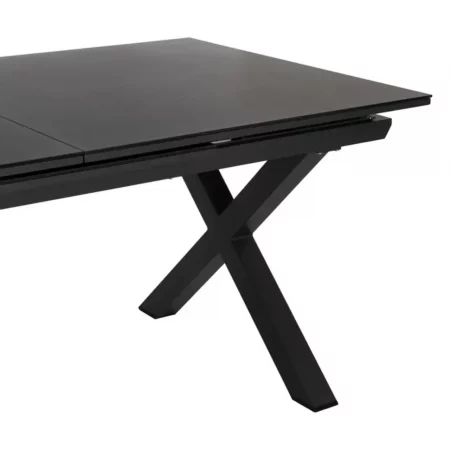 Mesa de Comedor Extensible Antracita de Cerámica y Cristal - IXIA (10)