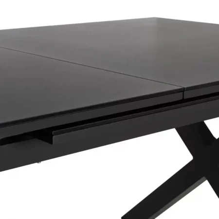 Mesa de Comedor Extensible Antracita de Cerámica y Cristal - IXIA (4)