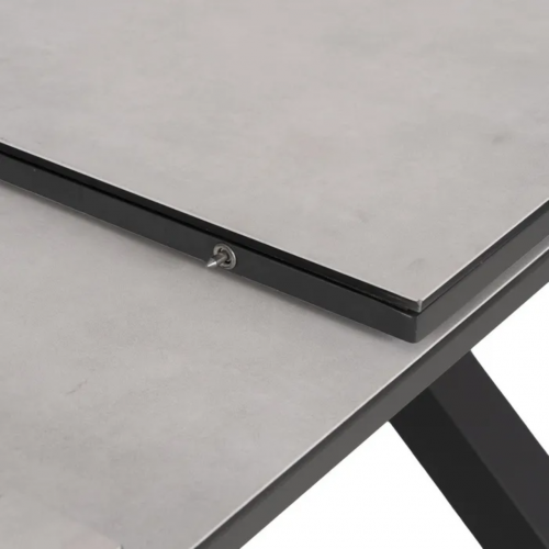 Mesa de Comedor Extensible Blanco de Ceramica y Cristal - IXIA (5)