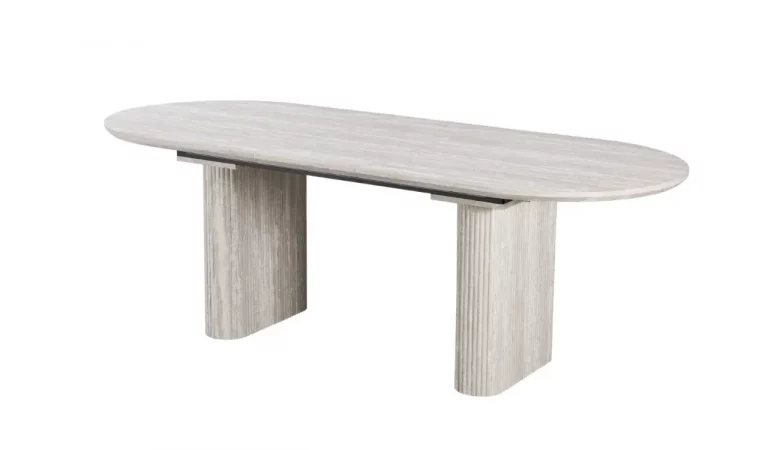 Mesa de Comedor Extensible MDF y Papel 180-220x90x76 Cm - Imori (1)