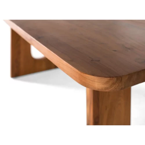 Mesa de Comedor Madera de Acacia Maciza Colección Contemporary 200x100x76 Cm - Giner y Colomer (1)