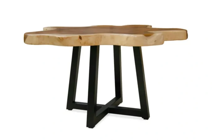 Mesa de Comedor Madera de Suar Irregular 150x130x80 Cm - Moycor (2)