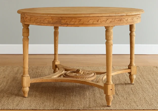 Mesa de Comedor Madera de Teca 120x79 Cm - Giner y Colomer (2)