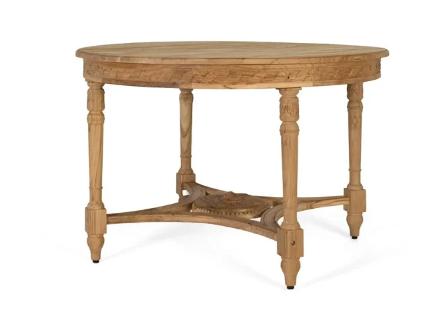 Mesa de Comedor Madera de Teca 120x79 Cm - Giner y Colomer (3)