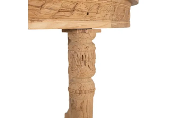 Mesa de Comedor Madera de Teca 120x79 Cm - Giner y Colomer (5)