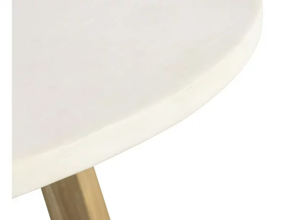 Mesa de Comedor Osaka Redonda Microcemento y Mango 140x76 Cm - Moycor (2)