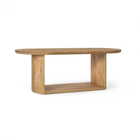 Mesa de Comedor Ovalada de Madera de Mango con Acabado Natural 210x100x76 - Giner y Colomer (4)