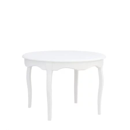 Mesa de Comedor Redonda 110x76 Cm en Color Blanco - Moycor (1)