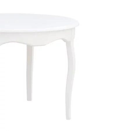 Mesa de Comedor Redonda 110x76 Cm en Color Blanco - Moycor (2)