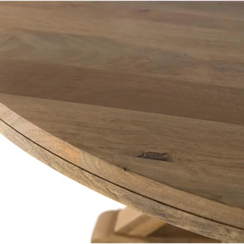 Mesa de Comedor Redonda de Madera de Mango 76x150x150 - Giner y Colomer (3)
