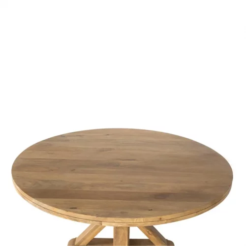 Mesa de Comedor Redonda de Madera de Mango 76x150x150 - Giner y Colomer (4)