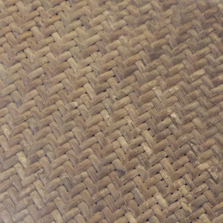 Mesa de Comedor Redonda en Madera de Roble y Ratán 120x76 Cm con una Pata Central - Moycor (3)