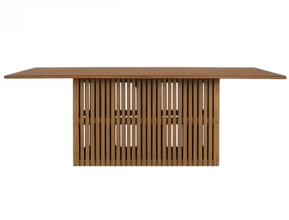 Mesa de Comedor de Madera Maciza 220x110 cm con Base de Listones-MOVIL (1)