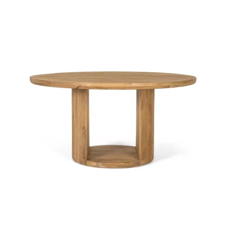 Mesa de Comedor de Madera de Mango 150x150x76 - Giner y Colomer (1)