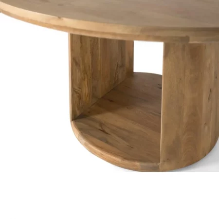 Mesa de Comedor de Madera de Mango 150x150x76 - Giner y Colomer (3)
