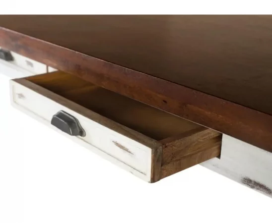 Mesa de Comedor de Madera de Mango - 76x240x110cm-MOVIL (2)
