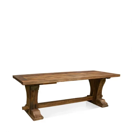 Mesa de Madera Reciclada de Via de Tren 220 x 100 x 77 -Moycor1