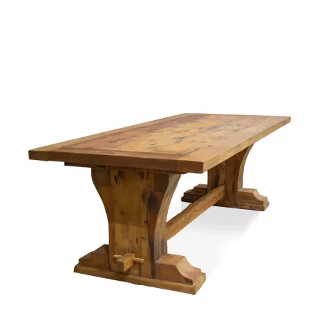 Mesa de Madera Reciclada de Via de Tren 220 x 100 x 77 -Moycor3
