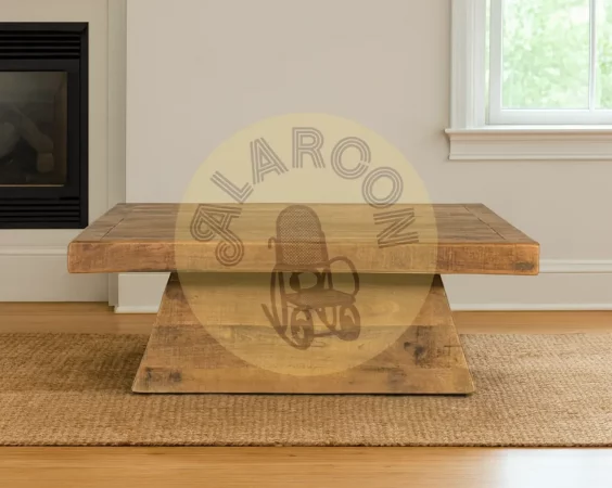 Mesa de centro cuadrada de madera maciza de mango 110x110 cm-MOVIL (3)