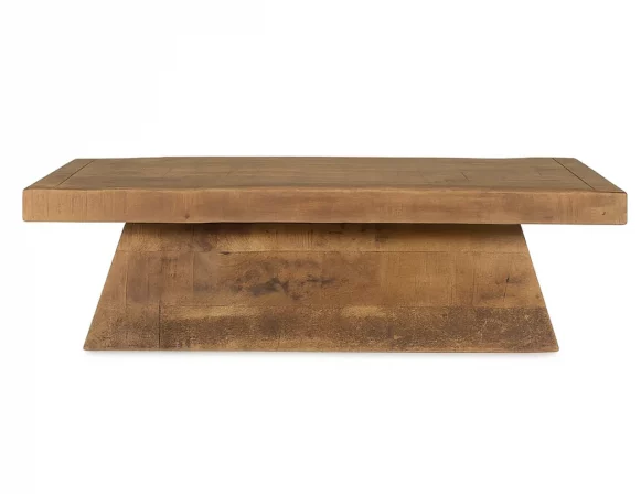 Mesa de centro rectangular de madera maciza de mango 135x70x40 cm-MOVIL (1)