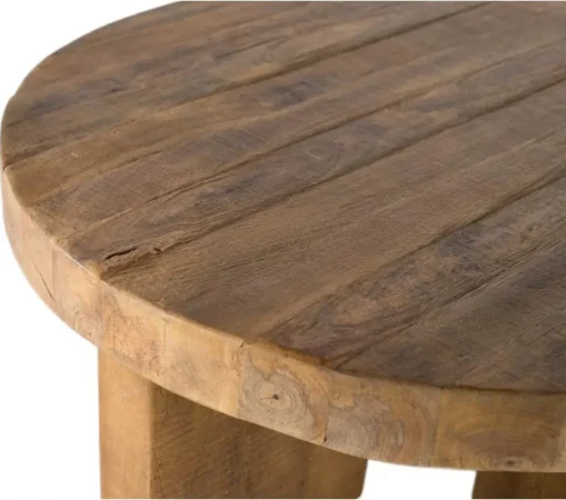 Mesa de centro redonda de madera maciza de mango 90x90x40 cm-MOVIL (4)