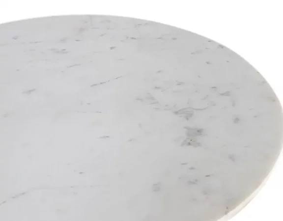 Mesa de centro redonda de mármol y madera - 92x92x37 cm-MOVIL (4)