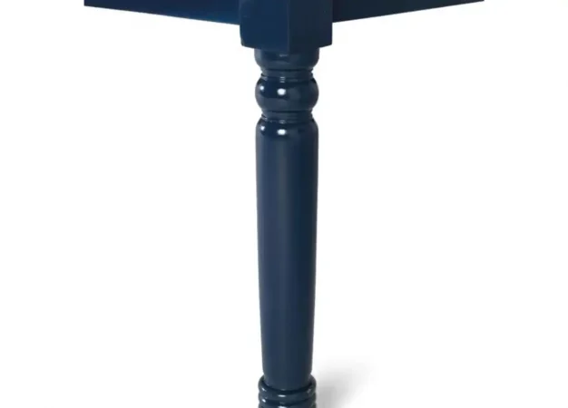 Mesa de comedor de madera de mango 240x110 cm – Tapa tono avellana y patas azules estilo clásico artesanal-MOVIL (3)