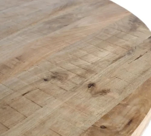 Mesa de comedor redonda de madera maciza de mango con base de hierro negro – 120x120x77 cm-MOVIL (3)