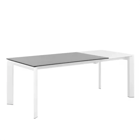 Mesa ext LISA 140 Gris Atenea Blanco-4