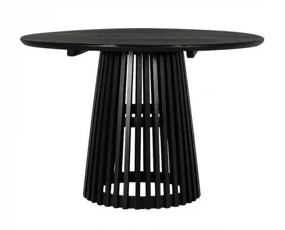 Mesa redonda de comedor en madera maciza mindi color wengué 120 cm-MOVIL (1)