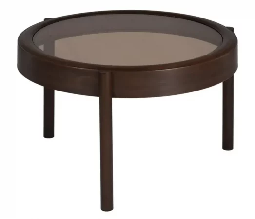 Mesas de Centro Hierro y Cristal 75x75x46 Cm - IXIA (6)