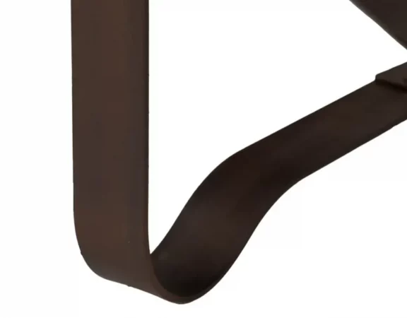 Mesas de Centro Hierro y Cristal Marron Oscuro 80x80x42 Cm - IXIA (4)