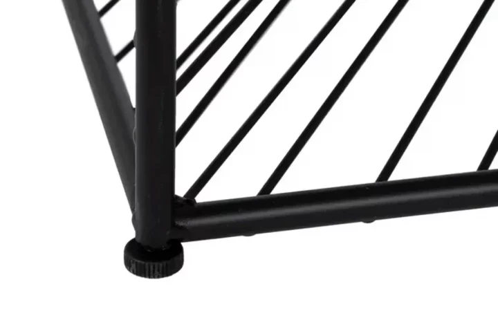 Mesas de Centro Hierro y Cristal Negro 81x81x38 Cm - IXIA (6)