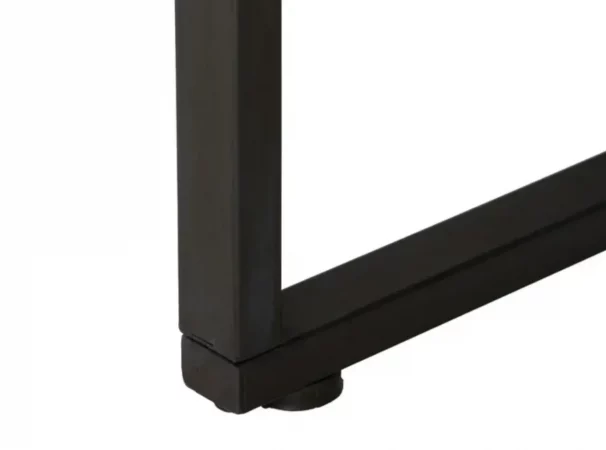 Mesas de Centro Hierro y Cristal Negro Natural 100x100x40 Cm - IXIA (6)