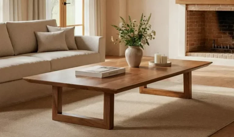 Mesas de Centro Madera de Mango Marron 150x70x30 Cm - IXIA (3)