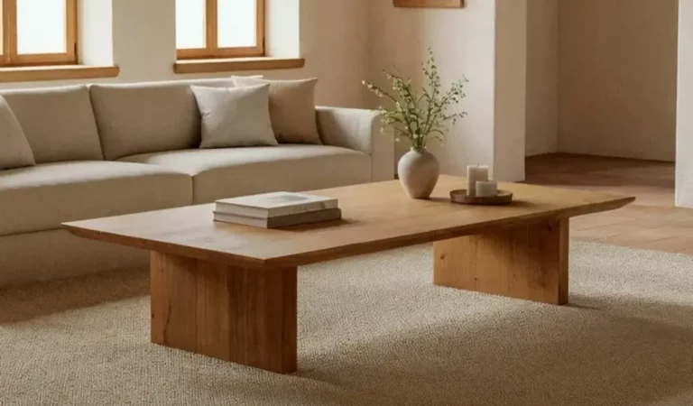 Mesas de Centro Madera de Mango Marron 150x70x30 Cm - IXIA (4)
