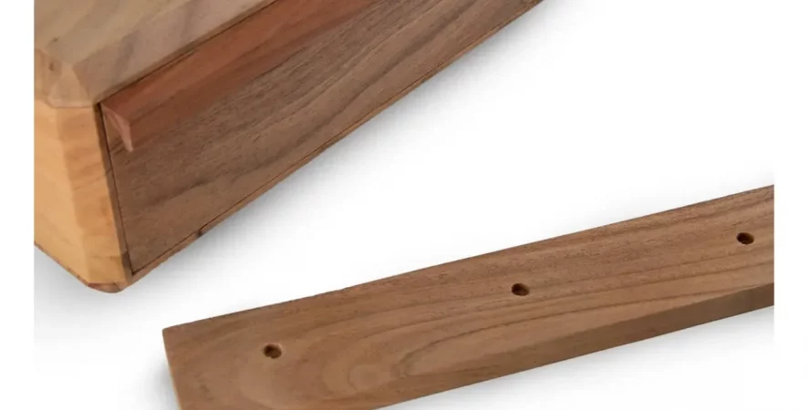 Mesita Flotante Barcelona Madera de Acacia 1 Cajon 40x30x15 Cm - Moycor (6)