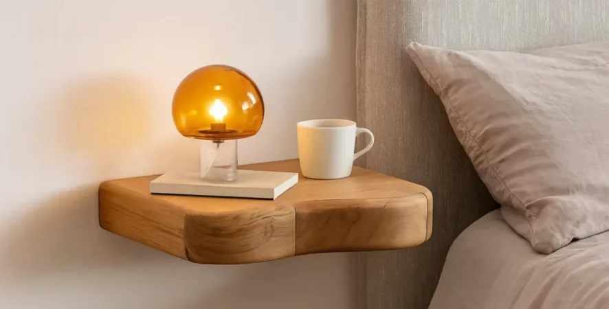 Mesita Flotante Irregular Barcelona 1 Cajon 45x35x8 Cm - Moycor (1)