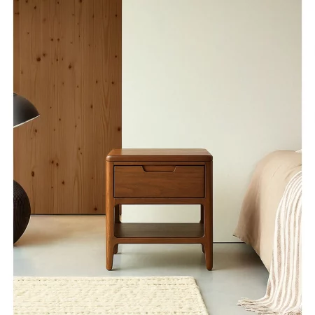 Mesita Noche 1 Cajón Madera Caoba Colección Oporto 45x40x50 Cm - Moycor (4)