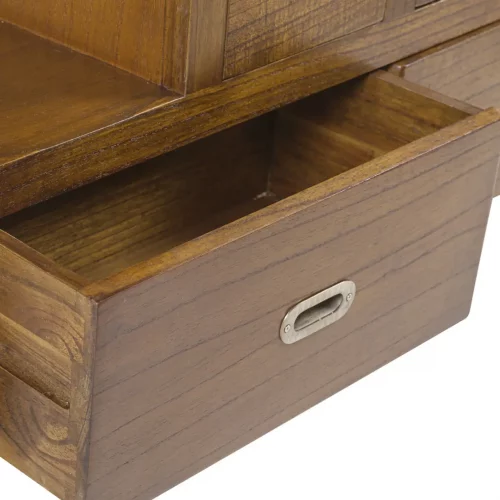 Mesita Noche Escalera Derecha Madera Mindi Colección Flash 98x25x98 Cm - Moycor (3)