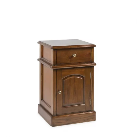 Mesita Noche Mod. Victorian 1 Cajón + 1 Puerta Madera Caoba Colección Vintage 40x40x65 Cm - Moycor (1)