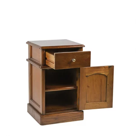 Mesita Noche Mod. Victorian 1 Cajón + 1 Puerta Madera Caoba Colección Vintage 40x40x65 Cm - Moycor (2)